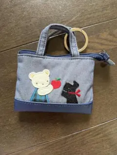 新品未使用】familiar ミニデニムバッグ ネイビー ☆人気 - メルカリ