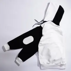 新品 白 黒 モノトーン パーカー スウェット トレーナー モノクロ