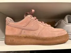 【美品】nike エアフォース1 ピンク　スエード　スニーカー　ヌバック　限定