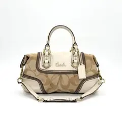 Y2K COACH Ashley Leather 2way Bag - メルカリ