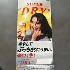 非売品 アサヒスーパードライ キンキンタンブラー長澤まさみB2ポスター 