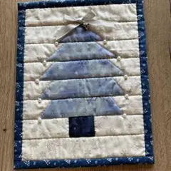 パッチワーク ハンドメイド タペストリー クリスマスツリー キルト クラフトのサムネイル