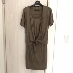 美品♥ワンピース 【アンサンブル・カーキ】のサムネイル