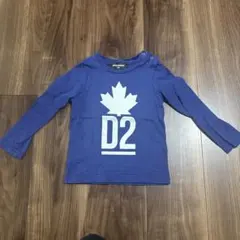 ディースクエアード　DSQUARED2 長袖カットソー 36M 青　ネイビー