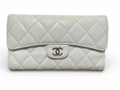 正規品　CHANEL マトラッセ　キャビアスキン　財布　レディース　長財布　中古