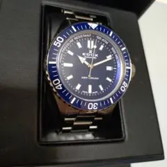 【美品】EDOX NEPTUNIAN 自動巻き時計ブルーのサムネイル