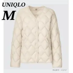 【美品】ユニクロ　ウルトラライトダウンリラックスジャケット　軽量　ノーカラー