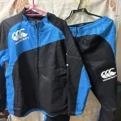canterbury ウォームアップウェア Sサイズ 青黒
