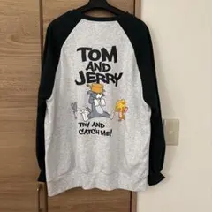 最終お値下げ トムとジェリー スウェット トレーナー 裏起毛 Lサイズ