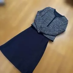 COCCOL ツイードジャケットとスカート セット 9AR