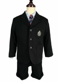 【4割引】男の子フォーマル服★110cm★黒フォーマルスーツ★入学式★発表会