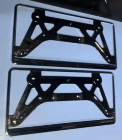 日産純正ナンバーフレームブラック 2枚セット前後共用 K6210 