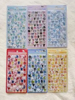 【正規品】新作 サンリオ moji ボンボンドロップシール　6枚セット