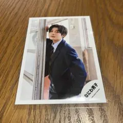 なにわ男子　長尾謙杜　公式写真　制服　ジュニア時代