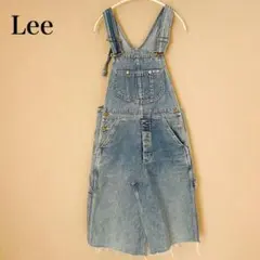 Lee デニムスカート　デニムサロペット　ジャンパースカート　膝丈