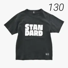 新品タグ付き130★ゼロスタンダード　ブラック ロゴ入り半袖Tシャツ　綿100％のサムネイル