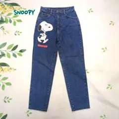 SNOOPY スヌーピー デニムパンツ　プリント　ジーンズ