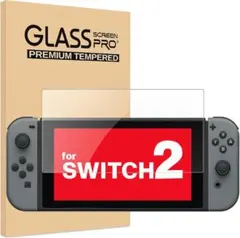 2枚　保護フィルム switch2 強化ガラス 超高耐久 9H硬度 A85