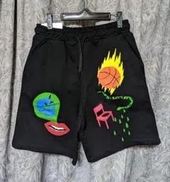 ZARAグラフィックプリントスウェットショートパンツ