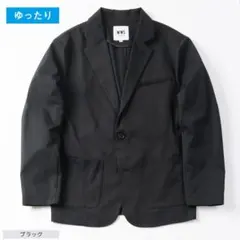 【美品】WWS ワークウェアスーツ テーラードライトジャケット ブラック Sのサムネイル