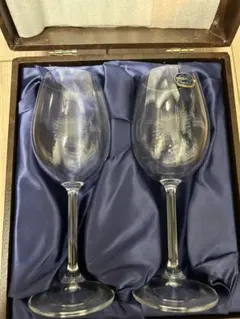 BOHEMIA GLASS ボヘミアングラス　ワイングラス　ペア