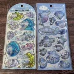 ウォーターインシール　キラキラカプセルシール　 シナモロール