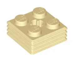 レゴ　71752　ブロックグリル　2x2x3分の2　タン　30コ