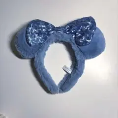 ディズニーカチューシャ 青スパンコール