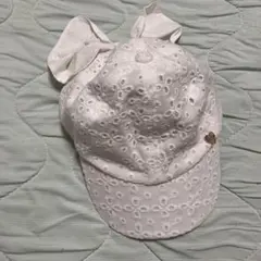 petit main ホワイト レース キャップ リボンのサムネイル