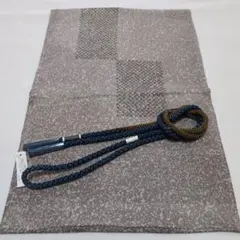 幾何学模様 グレー系 帯揚げ 帯締め セット