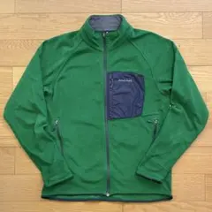 mont-bell モンベル クリマプラス100 フリース グリーン メンズM