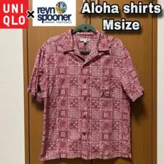 ユニクロ ReynSpooner アロハシャツ バンダナ柄 Mサイズ