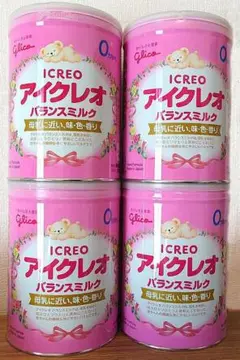 Glico アイクレオ バランスミルク 4缶セット 800g
