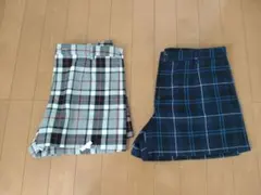 チェック柄ショートパンツ2点セット
