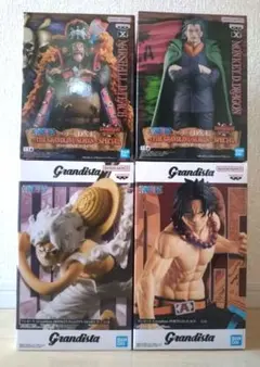 【新品】ワンピース フィギュア 4体セット　ルフィ　エース　黒ひげ　ドラゴン