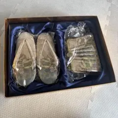 未使用　草履 バッグ セット 鶴 和装鞄