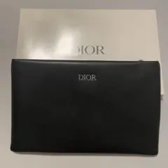 【匿名配送】DIOR ポーチ ブラック ノベルティ　千鳥　レザー風