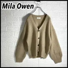 Mila Owen ミラオーウェン モヘアブレンド ニットカーディガン ベージュ