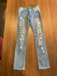 ★ZIDDYジディ　ダメージストレッチデニム　140