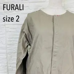 FURALI フラリ　キャンバス起毛カーディガンジャケット トップス レディースのサムネイル