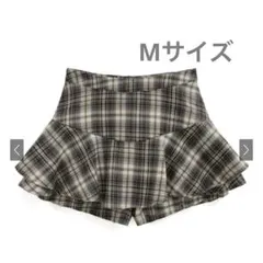 GRL チェック柄フリルスカートパンツ[ks006]