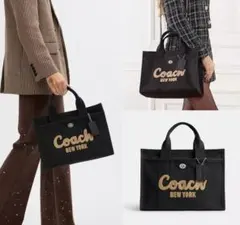 正規】COACH コーチ カーゴ 2Way トート 定価55,000円 ブラック