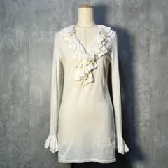 美シルエット☆ ラルフローレン SPORT フリルデザイン 綿/リヨセルトップス