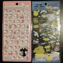 サンリオ ボンボンドロップミニ クリアキャンディシール 2点セット