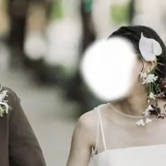 フラワーイヤーカフ&ピアス / 結婚式 前撮り 成人式