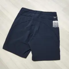 美品☆muta MARINE☆ゴルフハーフパンツストレッチ吸汗速乾 5(M)紺のサムネイル