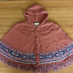 ikka フード付きポンチョ M