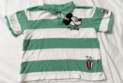 リトシー　ミッキーマウス ストライプ ポロシャツ 100cm