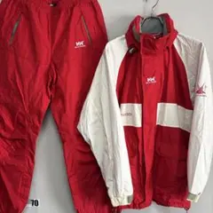 上下セット HELLY HANSEN ヘリーハンセン スキースノボーウェアー赤M