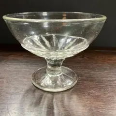 氷コップ なつめ型 骨董品 値下げ中 ガラス :: 鱗文なつめ形黒脚氷コップ | COTTOU.JP 骨董の通販